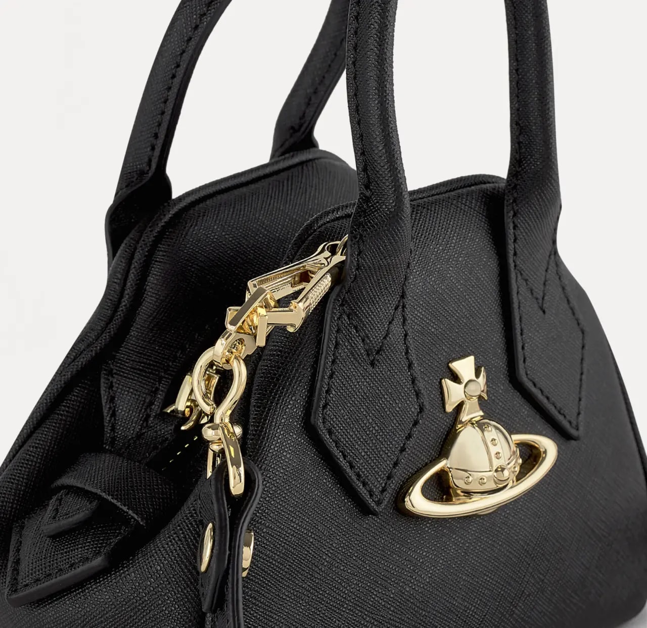 Túi Vivienne Westwood Saffiano 'Black' 45030009L001NN403 — ảnh 2