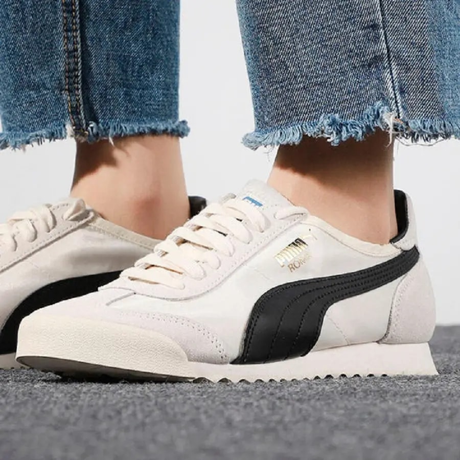 Giày Puma Roma OG Nylon 'Whisper White Black' 362408-28 — ảnh 4