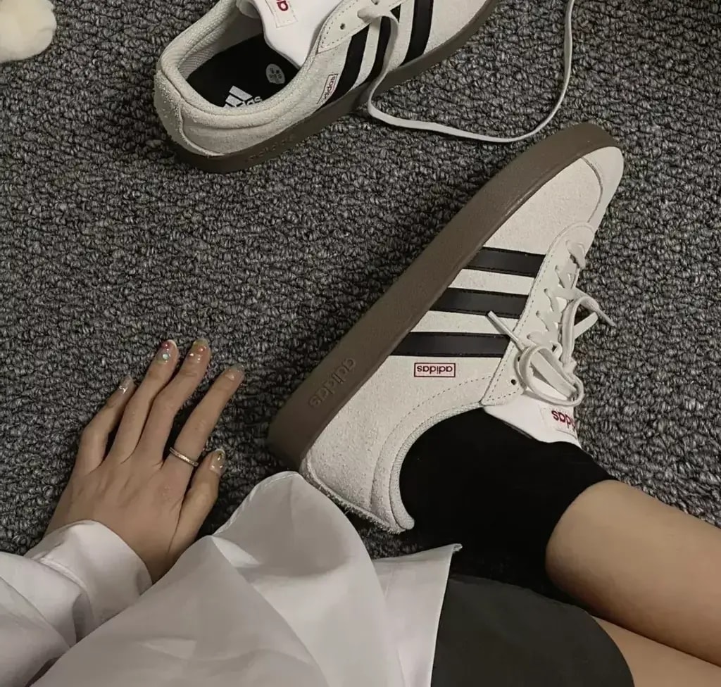 Giày Adidas VL Court Lifestyle Skateboarding 'Grey' HQ1802 — ảnh 4