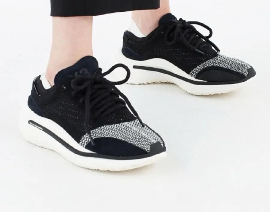 Giày Adidas Y-3 Qisan Knit 'Black Off White' FZ6395 — ảnh 2