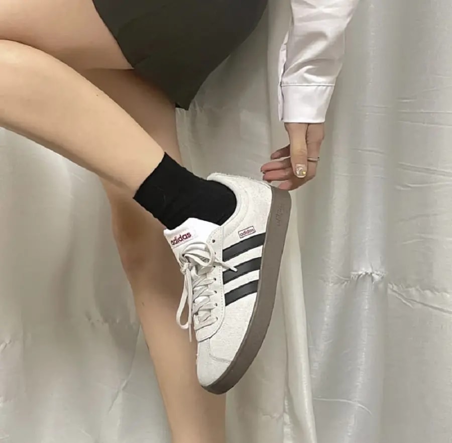 Giày Adidas VL Court Lifestyle Skateboarding 'Grey' HQ1802 — ảnh 3