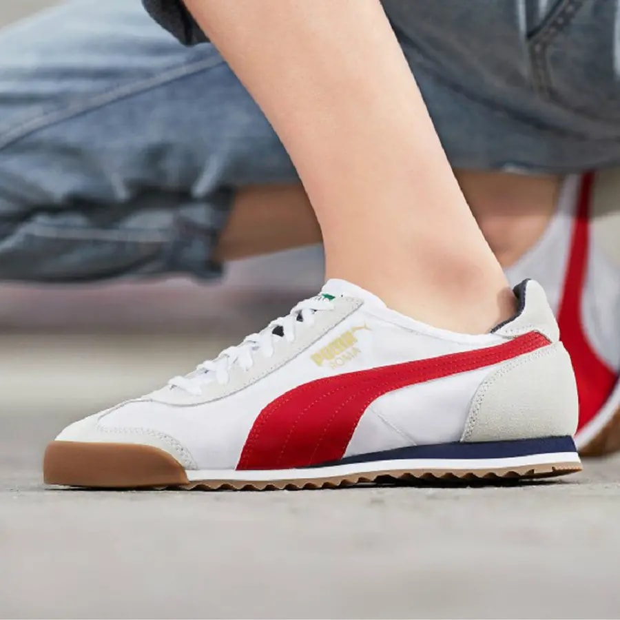Giày Puma Roma Nylon 'White Red' 362408-14 — ảnh 2