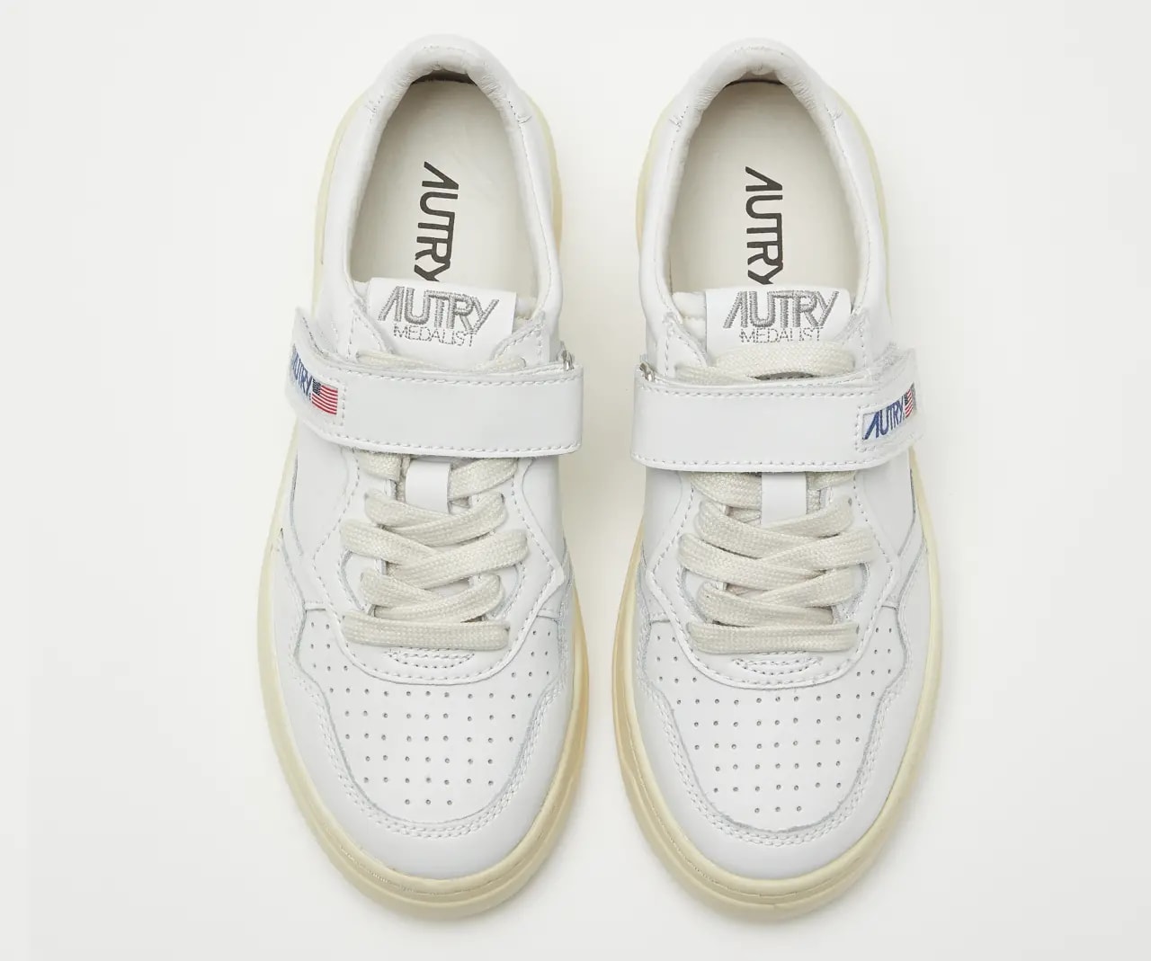 Giày Autry Strip Medalist Low Leather 'White' ASLW-LV01 — ảnh 4