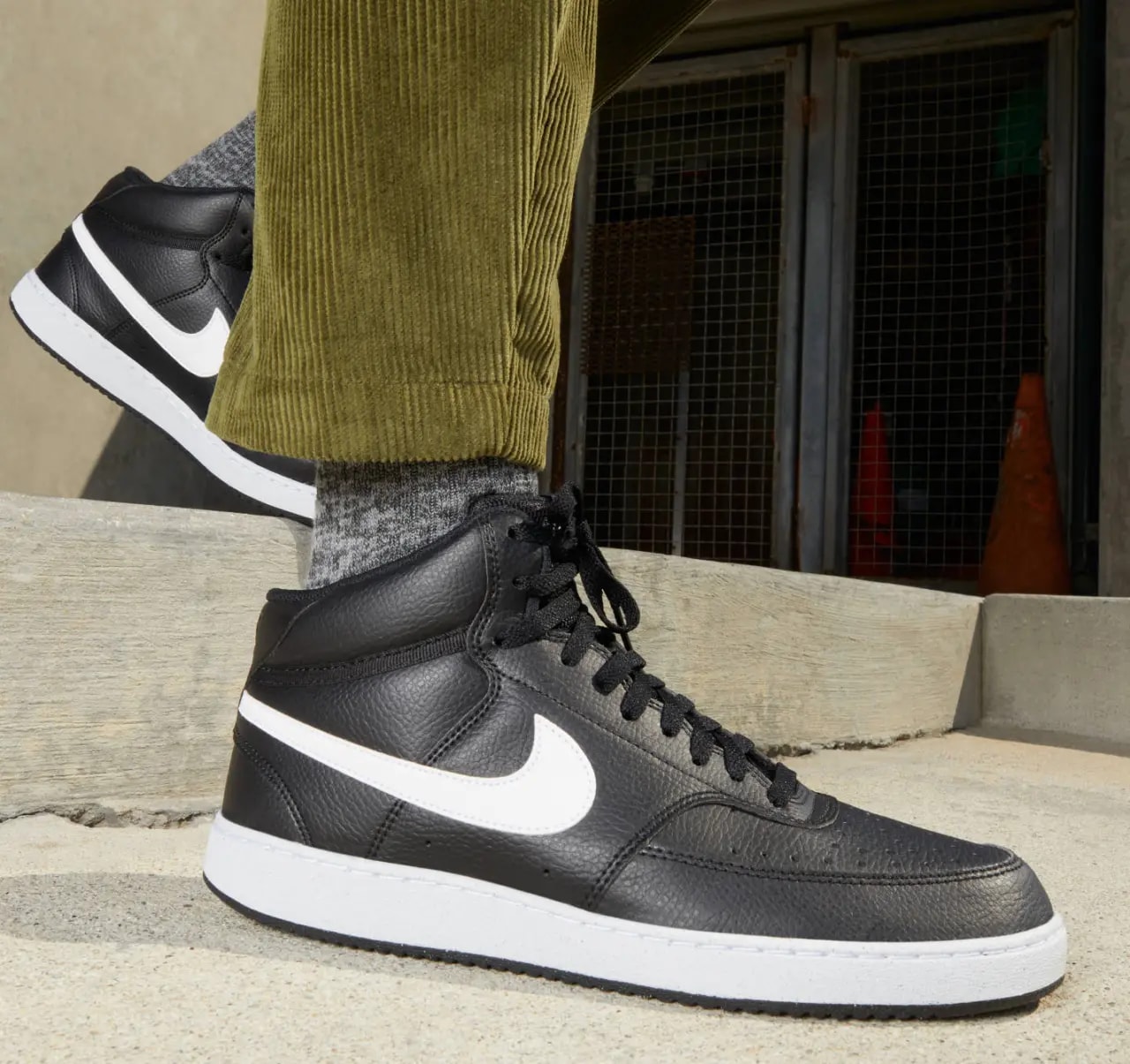 Giày Nike Court Vision Mid Next Nature 'Black White' DN3577-001 — ảnh 3