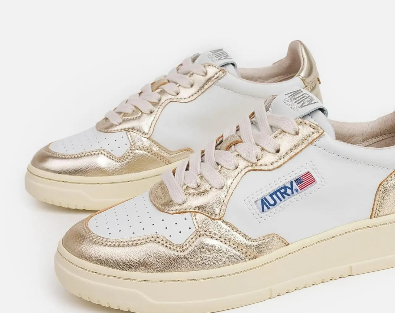 Giày Autry Medalist Low Leather 'White Platinum' AULW-WB16 — ảnh 3