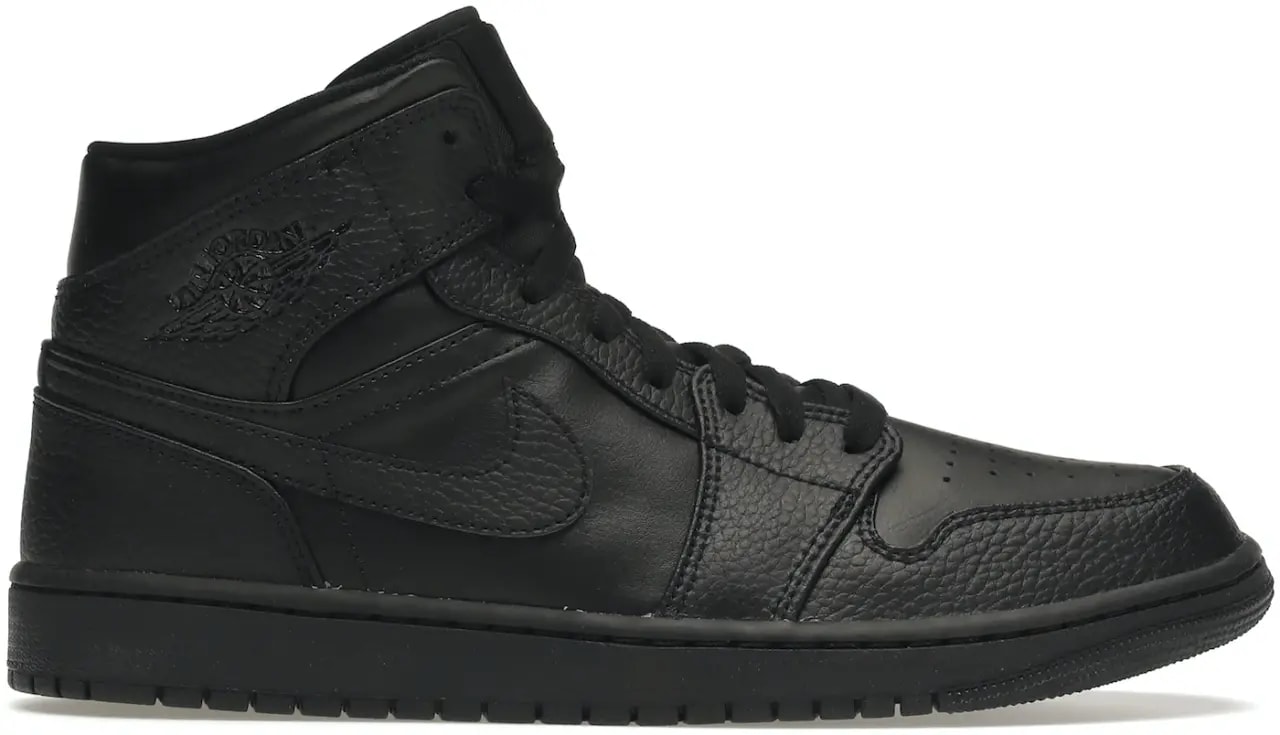 Giày Nike Air Jordan 1 Mid 'Triple Black' 554724-091 — kich-thuoc: 40