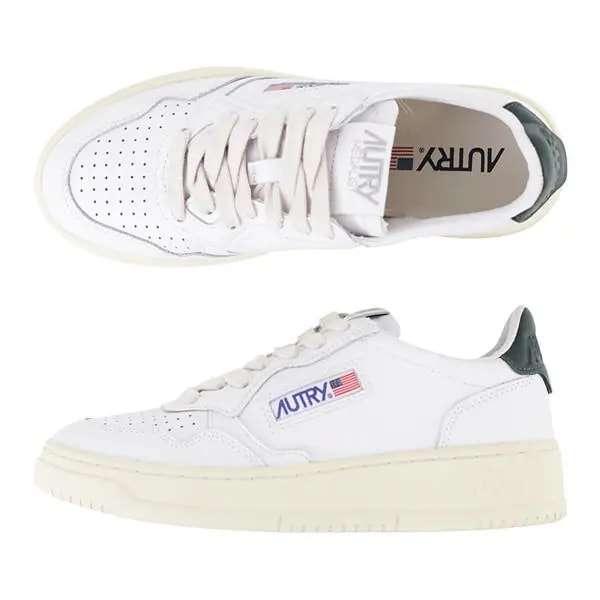 Giày Autry Medalist Low Leather 'White Green' AULW-LL47 — ảnh 5