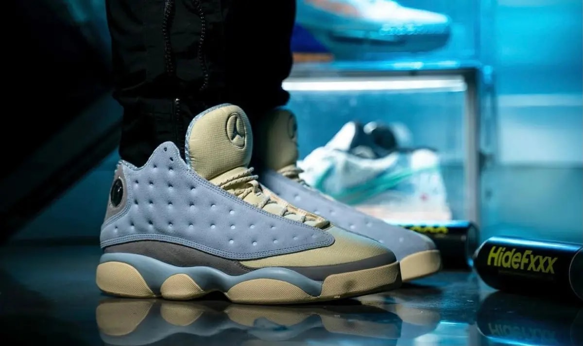 Giày Nike Air Jordan 13 x SoleFly Celestine 'Blue' DX5763-100 — ảnh 4