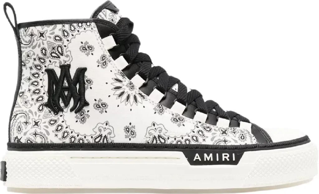 Giày Amiri Court High 'Bandana White' MFS007-100 — kich-thuoc: 44