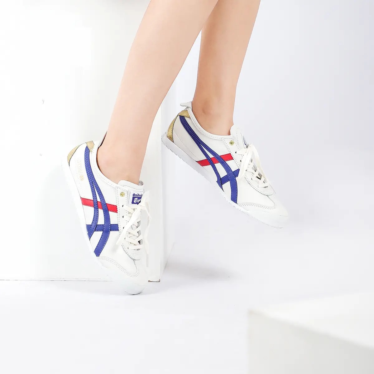 Giày Onitsuka Tiger Mexico 66 'White Dark Blue' D507L-0152 — ảnh 3