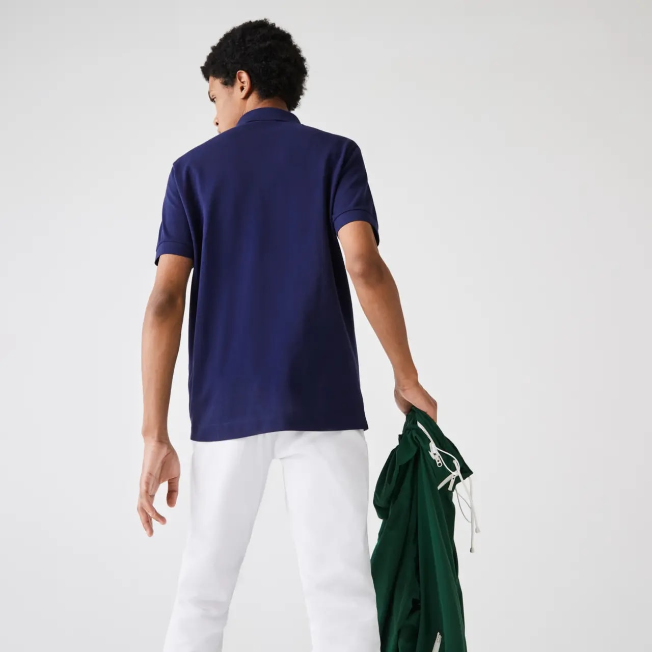 Áo Lacoste Paris Polo Shirt Stretch Cotton 'Blue' PH5522-00-78X — ảnh 4