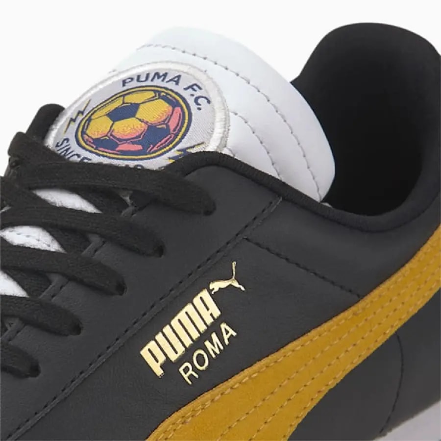 Giày Puma Roma Classic Running 'Black Yellow' 371615-01 — ảnh 3