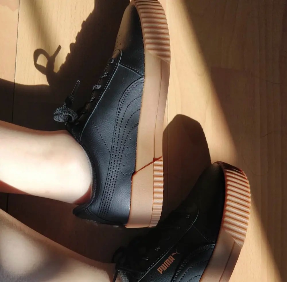 Giày Puma Wmns Carina Leather 'Black' 370325-06 — ảnh 2