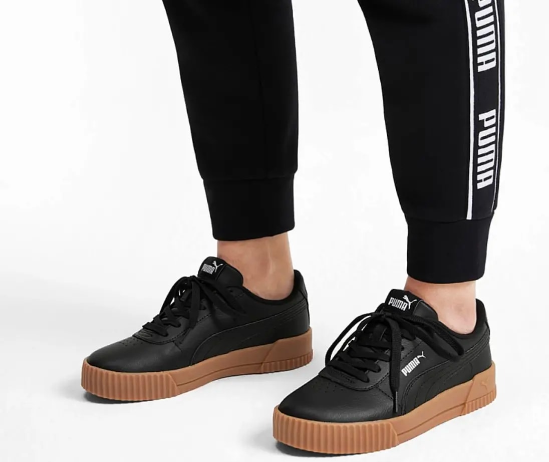 Giày Puma Wmns Carina Leather 'Black' 370325-06 — ảnh 3