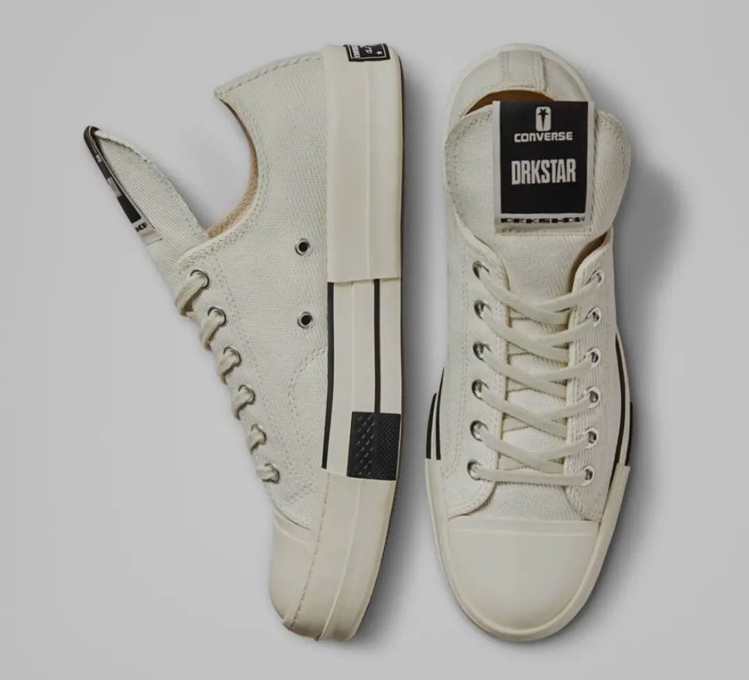 Giày Converse Rick Owens x Drkshdw Drkstar Chuck 70 'Egret' A00134C — ảnh 3