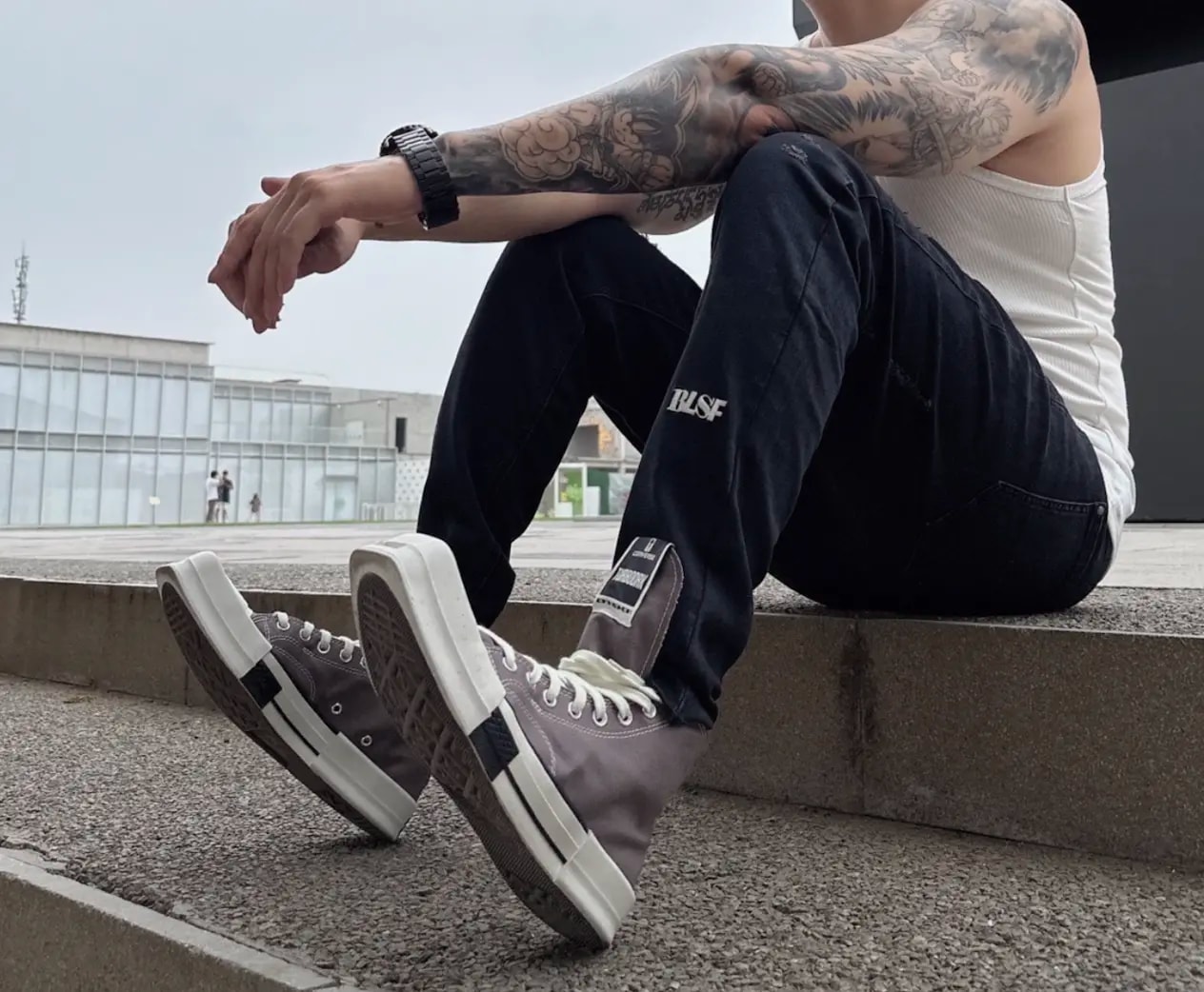 Giày Converse Rick Owens x Turbodrk Chuck 'Iron' A03938C — ảnh 4