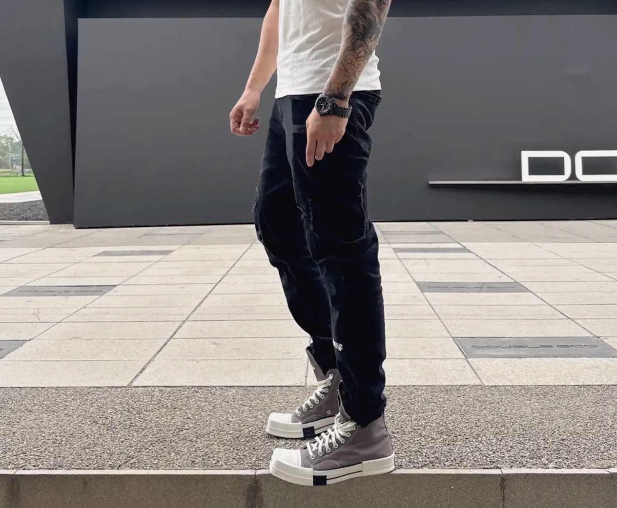 Giày Converse Rick Owens x Turbodrk Chuck 'Iron' A03938C — ảnh 3