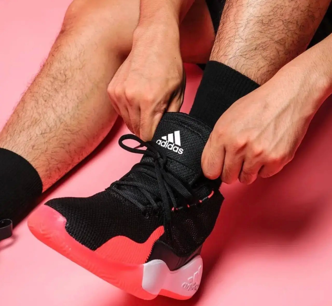 Giày Adidas D Rose 773 2020 'Black Signal Pink' FW8663 — ảnh 3