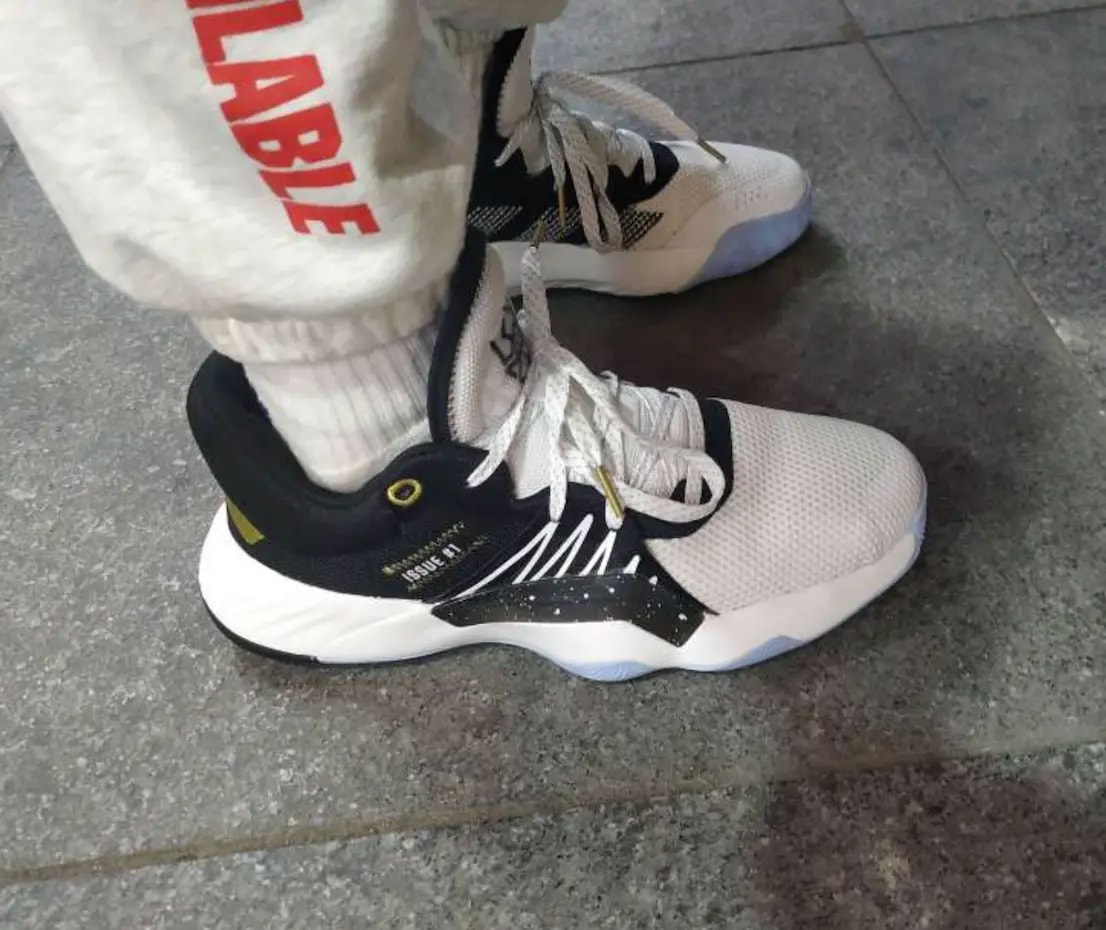 Giày Adidas D.O.N Issue 1 'White Black' FV6138 — ảnh 3