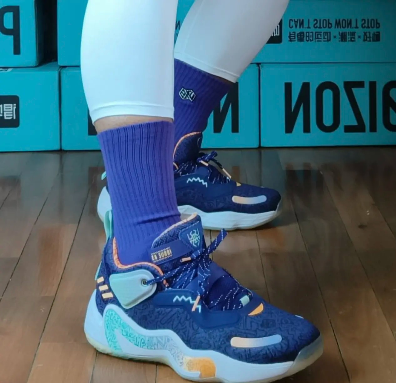 Giày Adidas D.O.N. Issue 3 Big Kids 'Jazz' GZ5488 — ảnh 3