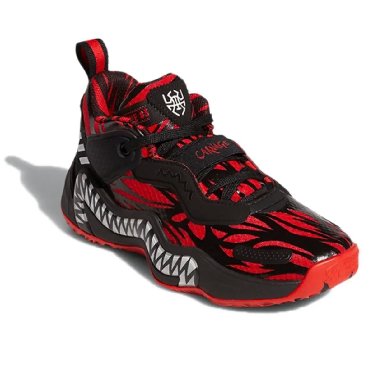 Giày Adidas D.O.N. Issue 3 J x Marvel 'Black Vivid Red' GZ5494 — ảnh 4