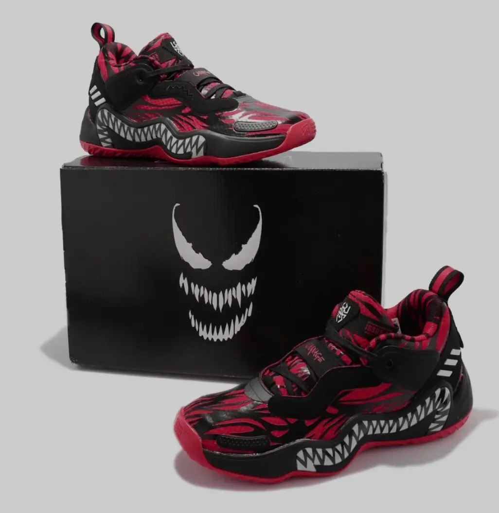 Giày Adidas D.O.N. Issue 3 J x Marvel 'Black Vivid Red' GZ5494 — ảnh 2