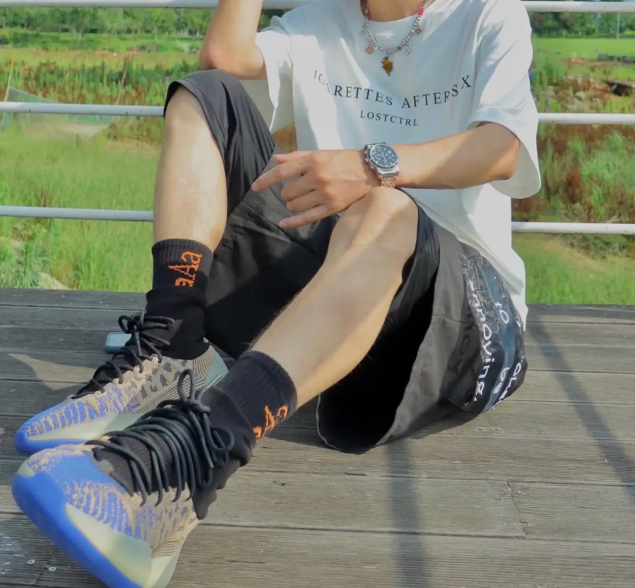 Giày Adidas Yeezy Basketball Knit 'Slate Azure' HP5613 — ảnh 2
