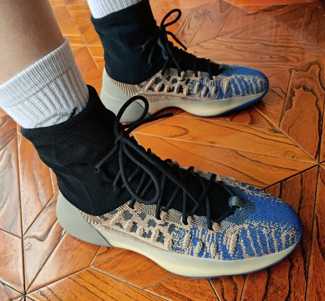 Giày Adidas Yeezy Basketball Knit 'Slate Azure' HP5613 — ảnh 4