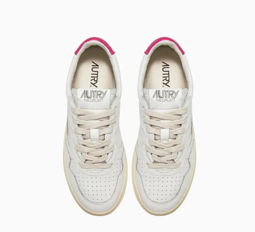 Giày Autry Medalist Low 'White Fuxia' AULW-LL42 — ảnh 4