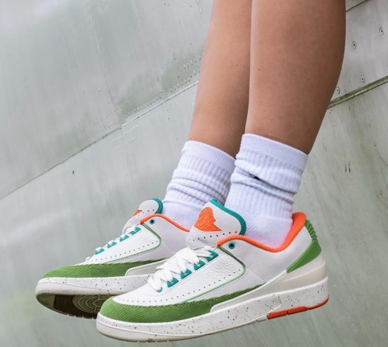 Giày Nike Air Jordan 2 x Titan Retro 'White Green' DV6206-183 — ảnh 5