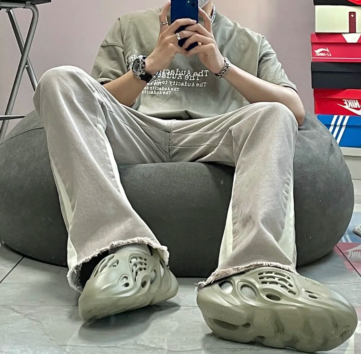 Giày Adidas Yeezy Foam RNR 'Stone Salt' GV6840 — ảnh 3