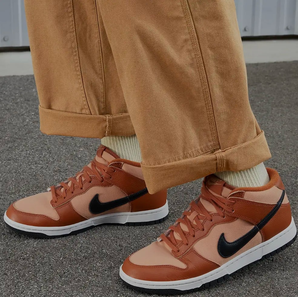 Giày Nike Dunk Mid 'Amber Brown' DZ2533-200 — ảnh 2