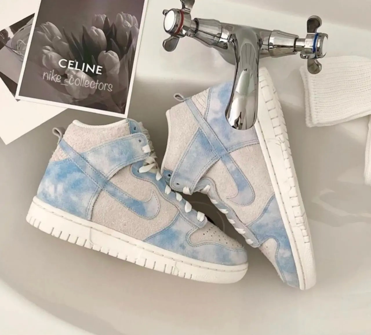 Giày Nike Wmns Dunk High SE 'Clouds' FD0882-400 — ảnh 3