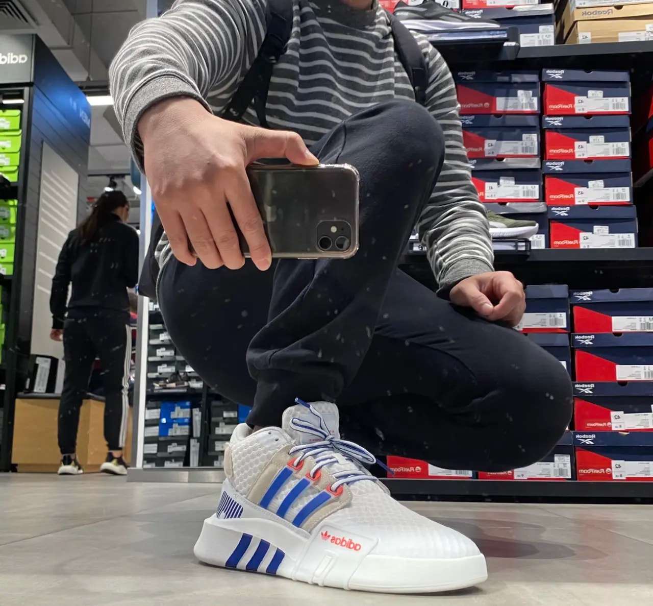 Giày Adidas Originals EQT Bask Adv V2 'White Blue' FX3775 — ảnh 2