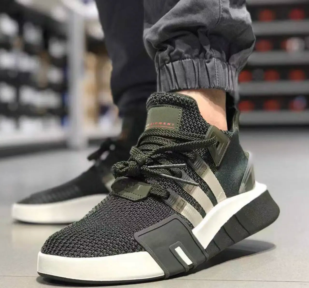 Giày Adidas Eqt Bask Adv 'Green White Camo' B37518 — ảnh 3