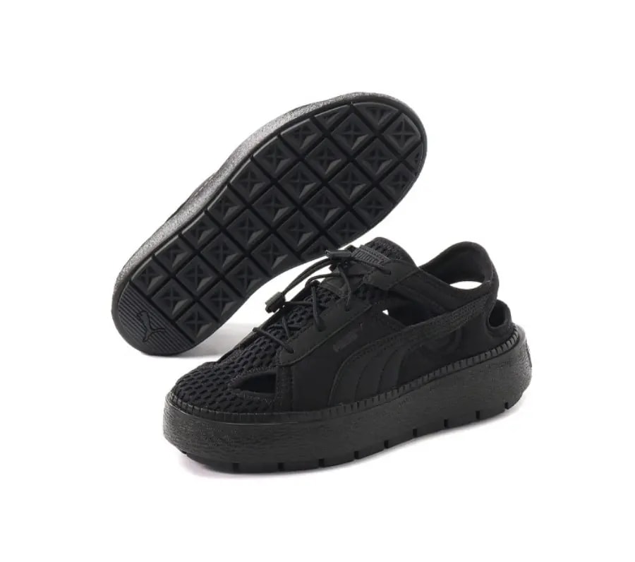 Dép Puma Basket Platform Trace Light 'Black' 382872-01 — ảnh 5