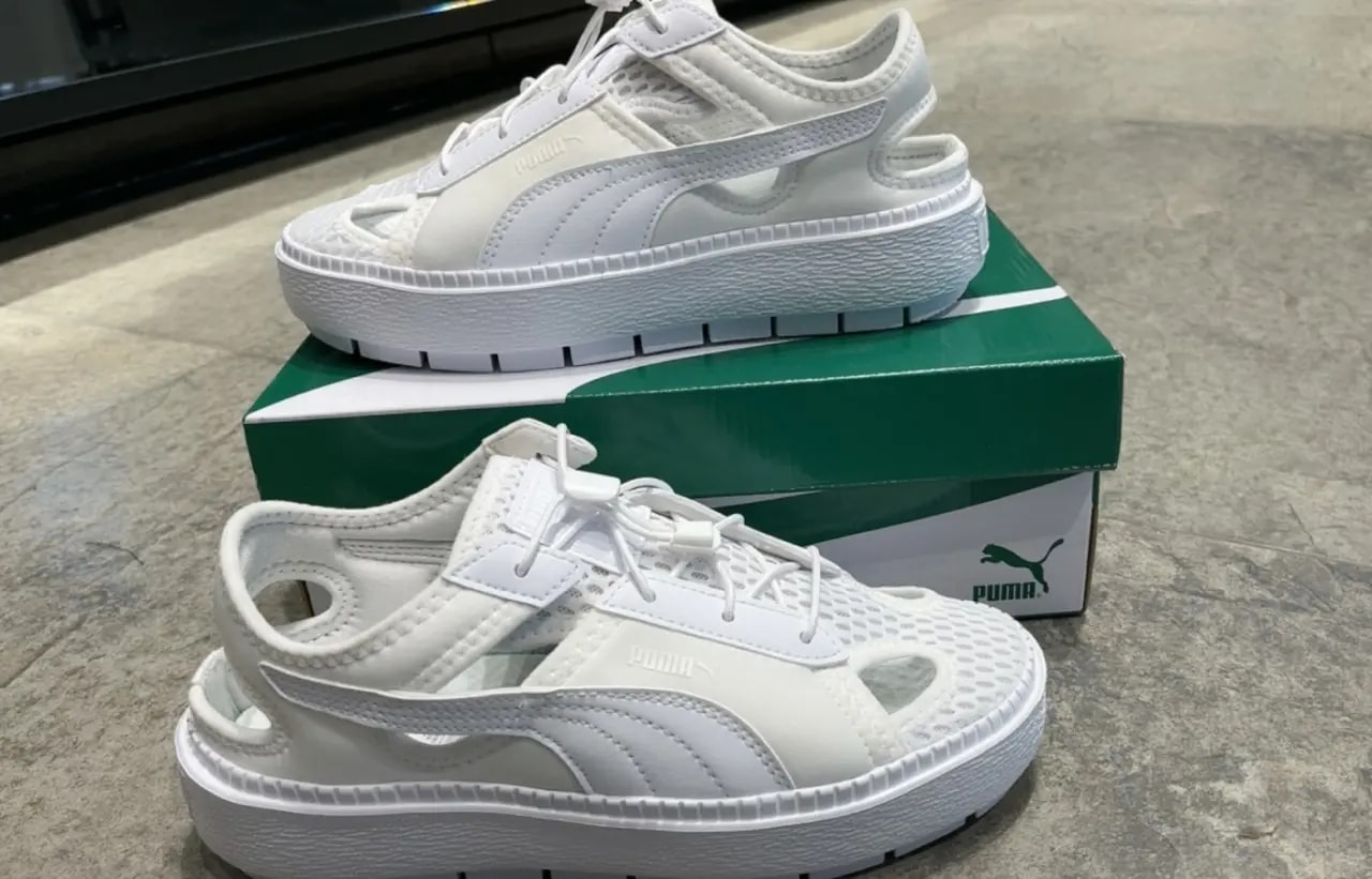 Dép Puma Platform Trace Lite Mule 'White' 382872-02 — — ảnh 5