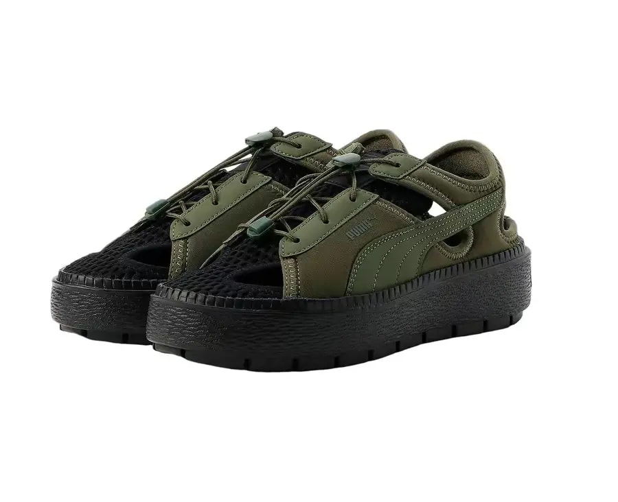 Dép Puma Platform Trace Light Mule 'Green Moss' 382872-09 — ảnh 3