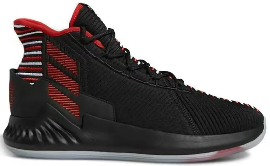 Giày Adidas Derrick Rose 9 GEEK UP 'Black White Red' EE6846 — kich-thuoc: 40