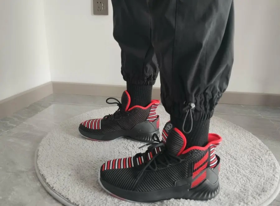 Giày Adidas Derrick Rose 9 GEEK UP 'Black White Red' EE6846 — ảnh 2
