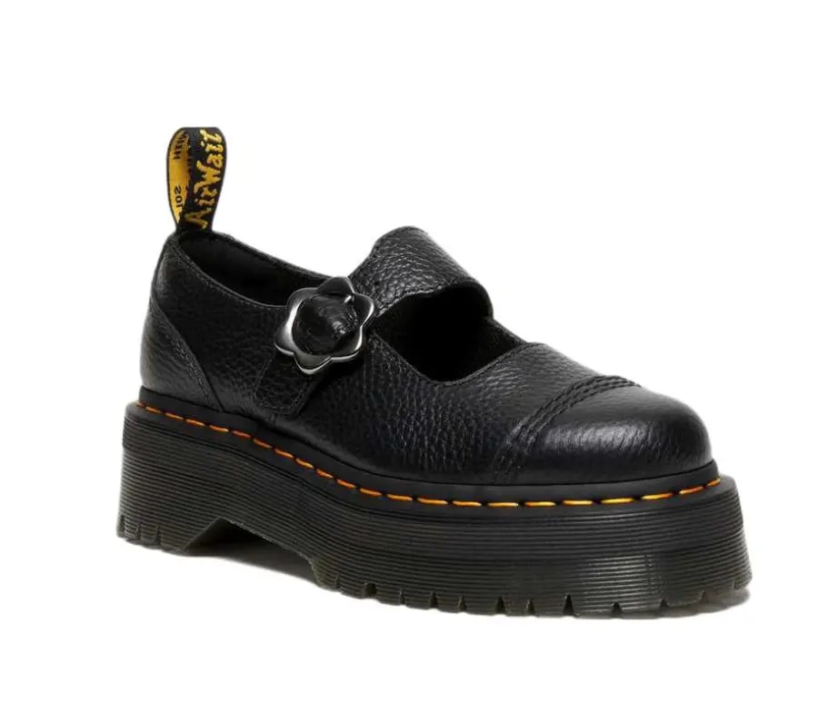 Giày Dr. Martens Addina Flower Buckle 'Black' 27644001 — ảnh 4