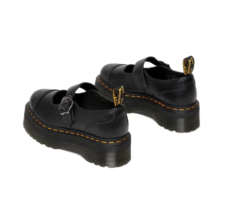 Giày Dr. Martens Addina Flower Buckle 'Black' 27644001 — ảnh 5