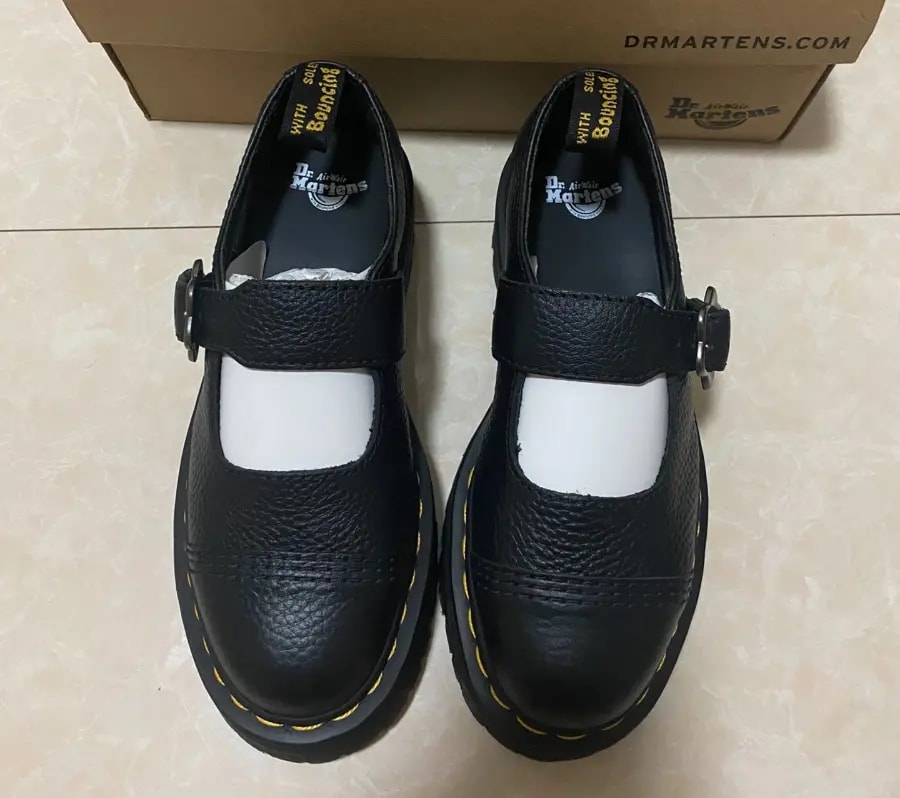 Giày Dr. Martens Addina Flower Buckle 'Black' 27644001 — ảnh 2