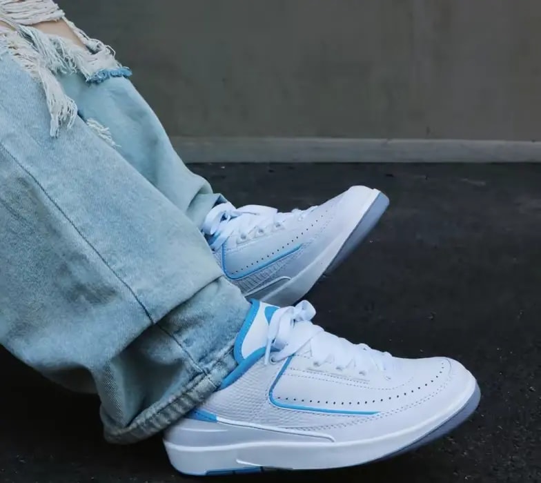 Giày Nike Air Jordan 2 Retro Low 'White Blue' FJ6869-104 — ảnh 5