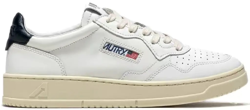 Giày Autry Medalist Low Leather 'White Blue' AULM-LL12 — kich-thuoc: 39