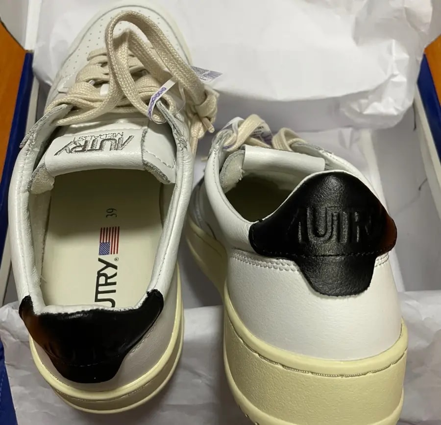Giày Autry Medalist Low Leather 'White Blue' AULM-LL12 — ảnh 3