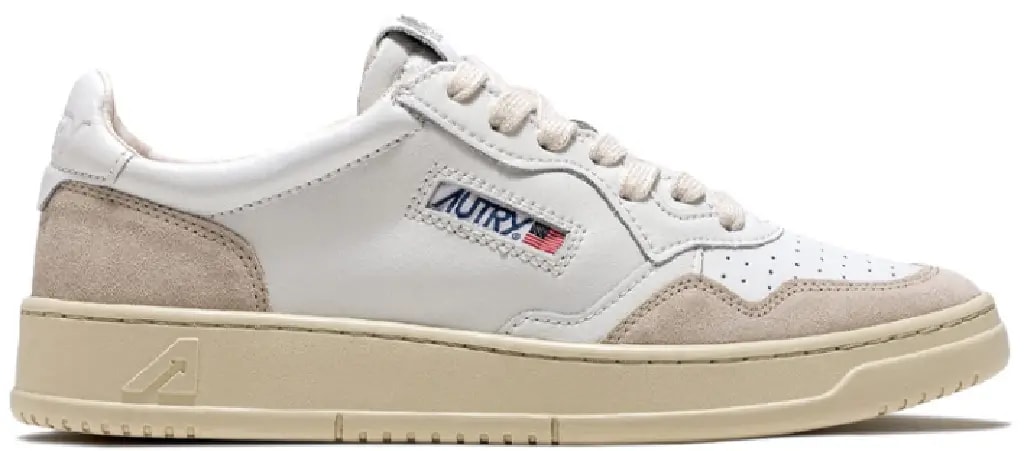Giày Autry Medalist Low Leather Suede 'White' AULM-LS33 — kich-thuoc: 40