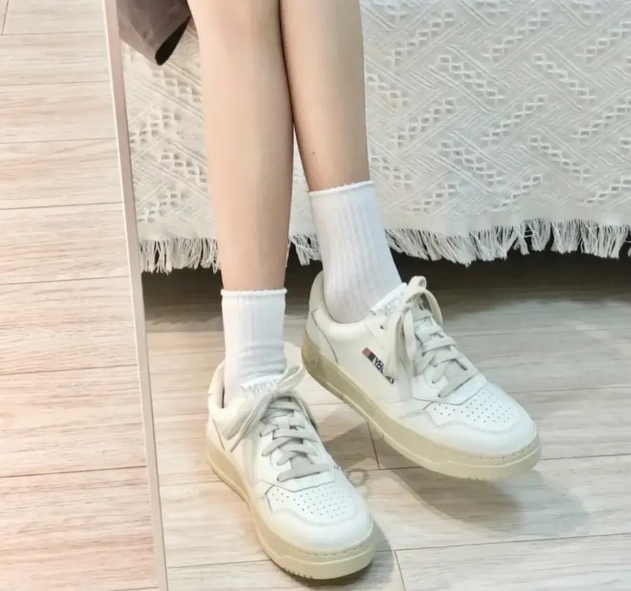 Giày Autry Medalist Low Goatskin 'White' AULW-GG04 — ảnh 5