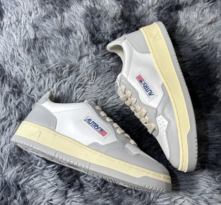 Giày Autry Medalist Low Leather 'Gray White' AULW-WB10 — ảnh 3