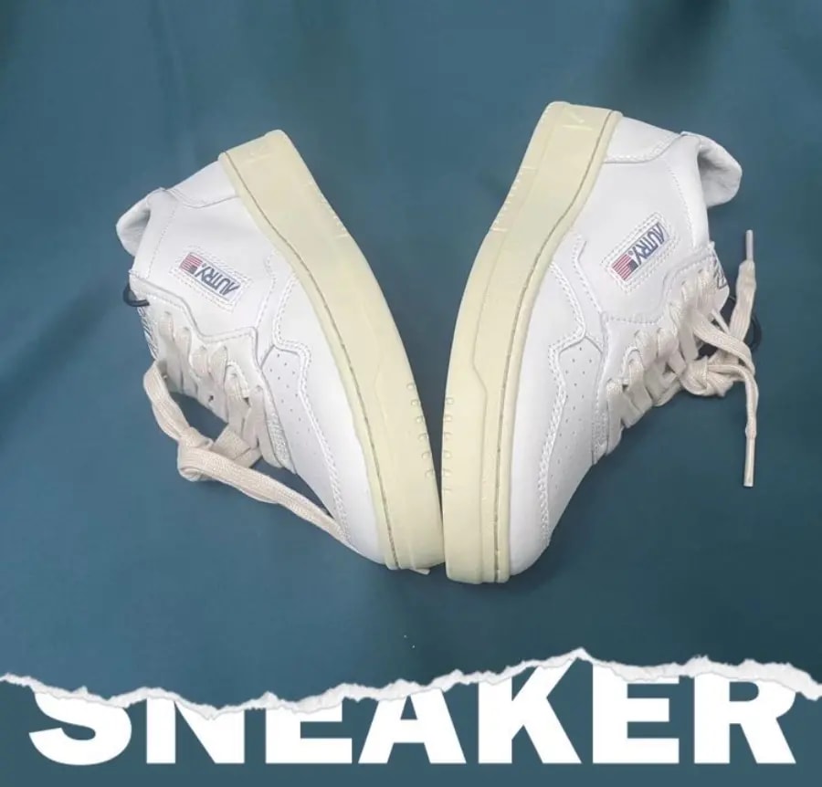 Giày Autry Medalist Low Leather 'White Blue' AULW-LL12 — ảnh 2